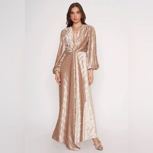 NWT Anthropologie RARE FIND 4sienna velvet long sleeve plunge neck dress